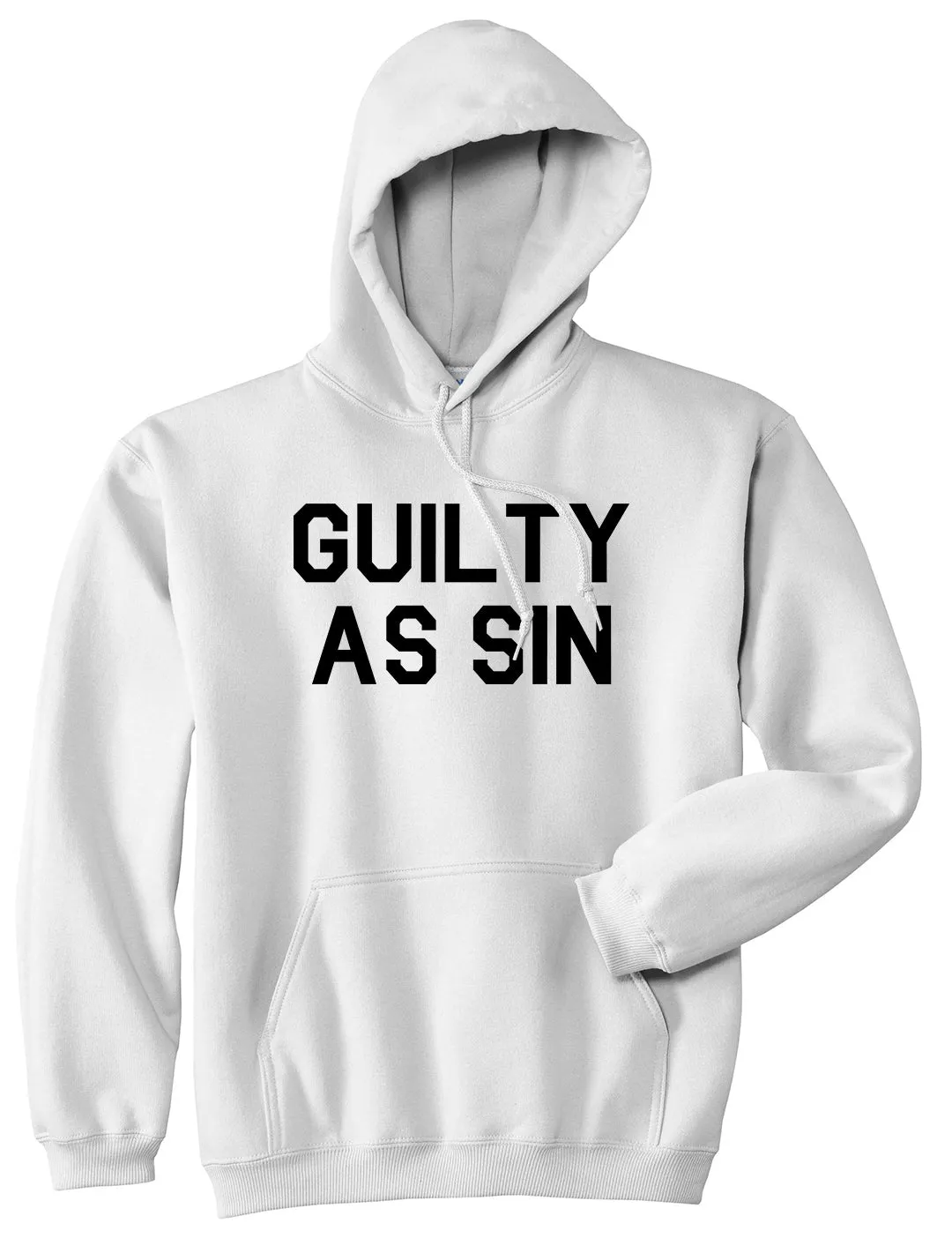 Guilty As Sin Mens Pullover Hoodie