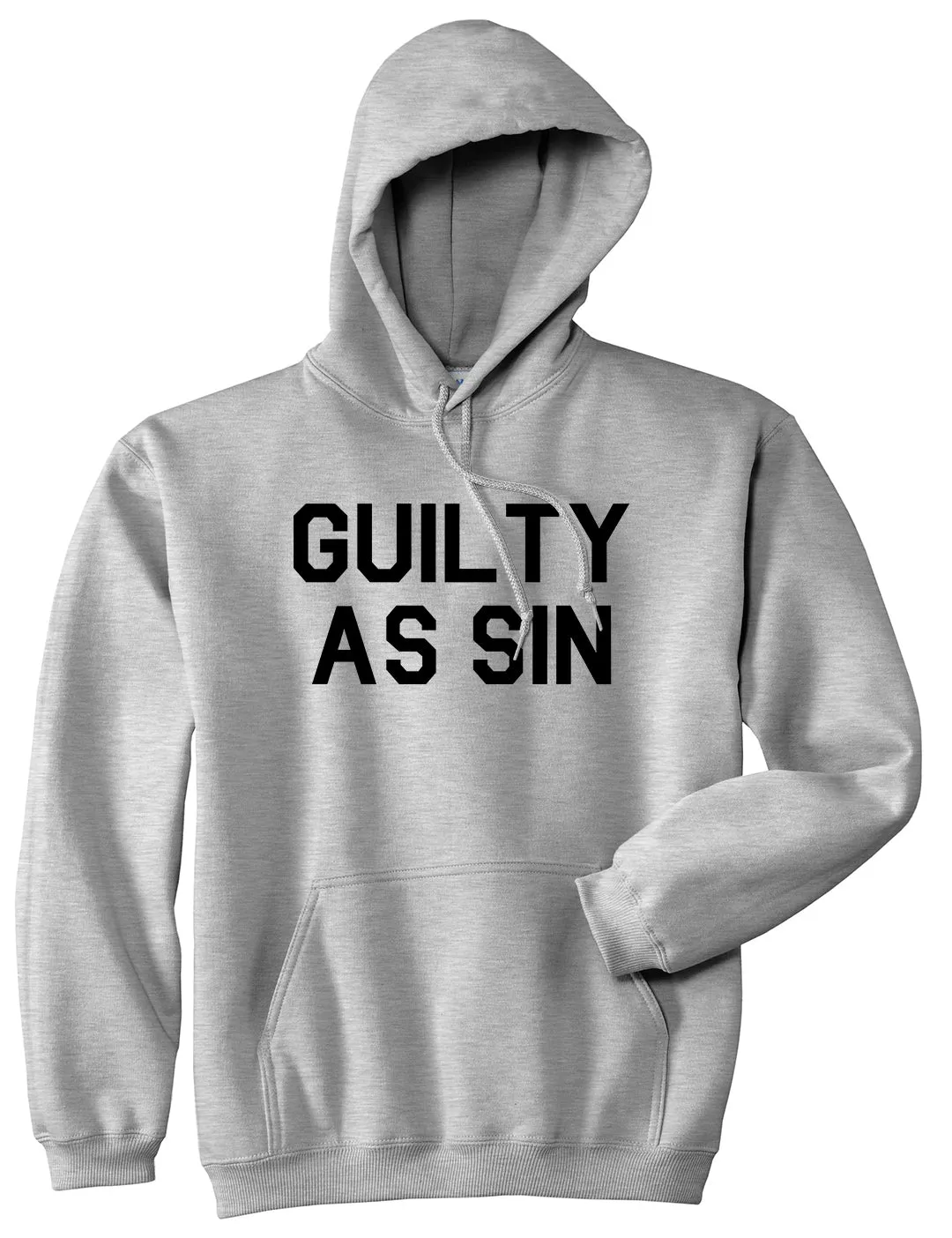 Guilty As Sin Mens Pullover Hoodie