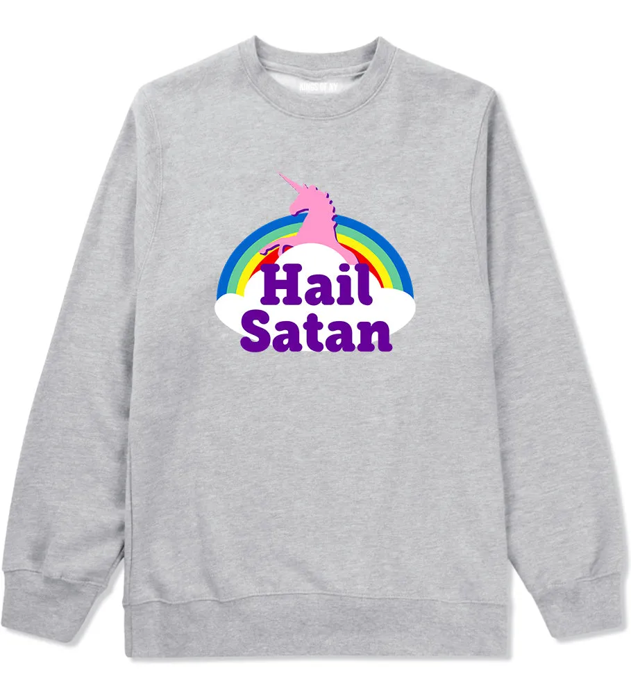 Hail Satan Unicorn Mens Crewneck Sweatshirt