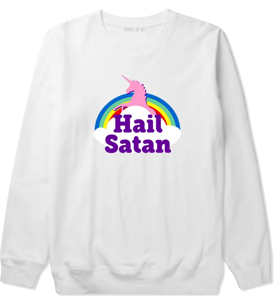 Hail Satan Unicorn Mens Crewneck Sweatshirt