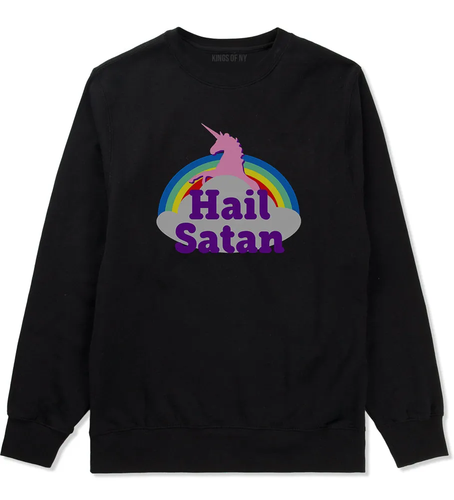 Hail Satan Unicorn Mens Crewneck Sweatshirt