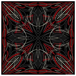 Hot Leathers BAB1074 Pinstripe Bandana