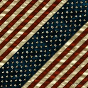 Hot Leathers BAB1078 Vintage American Flag  Bandana