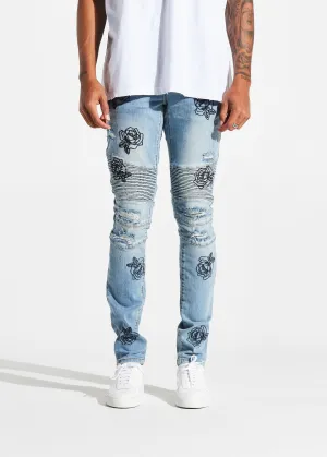 Houten Biker Denim (Mid Blue)