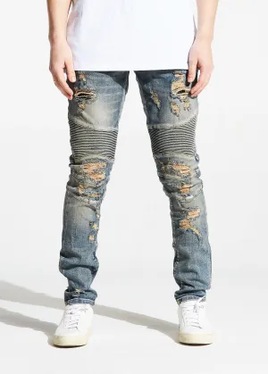 Hughes Biker Denim (Stone Wash)