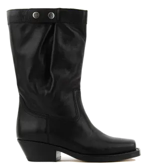 ISABEL MARANT ADEME BIKER BOOT BLACK