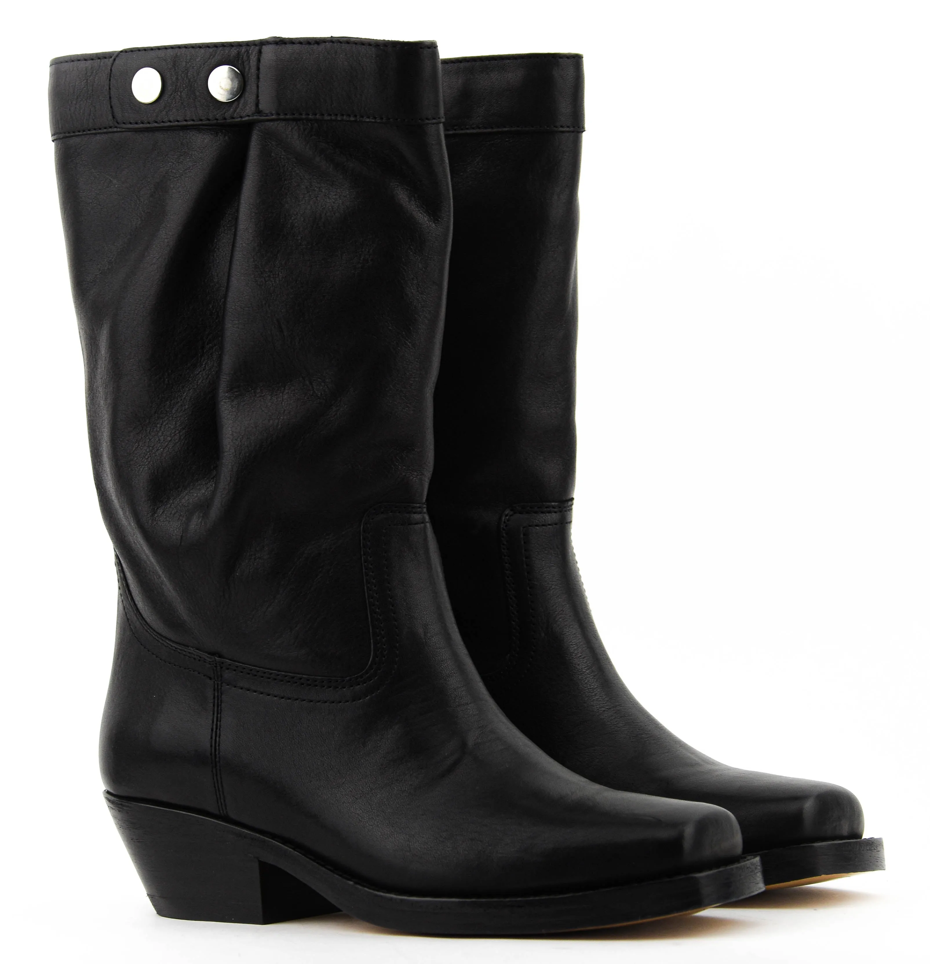 ISABEL MARANT ADEME BIKER BOOT BLACK