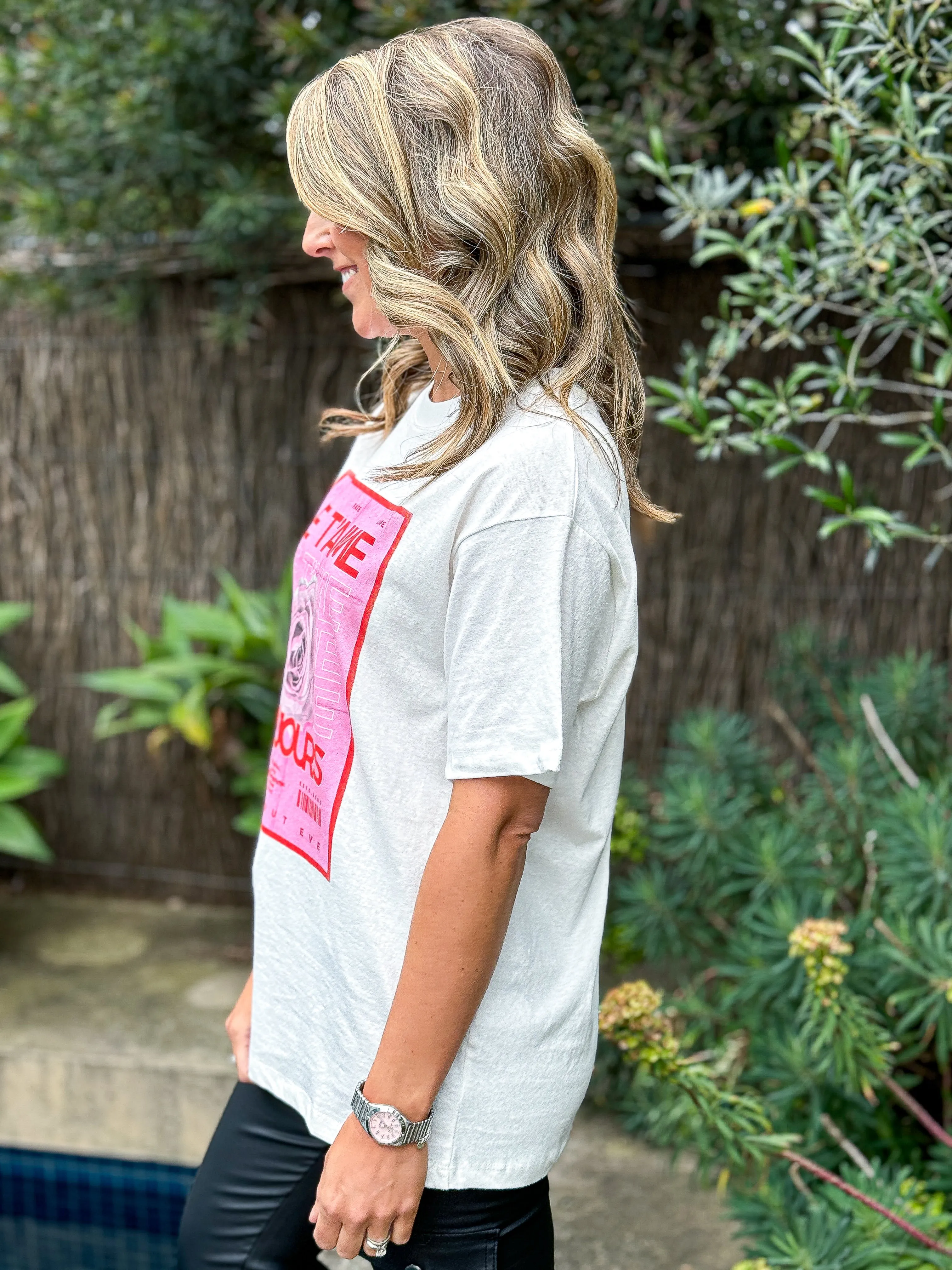 Je T'Aime OverSized Tee - VIntage White