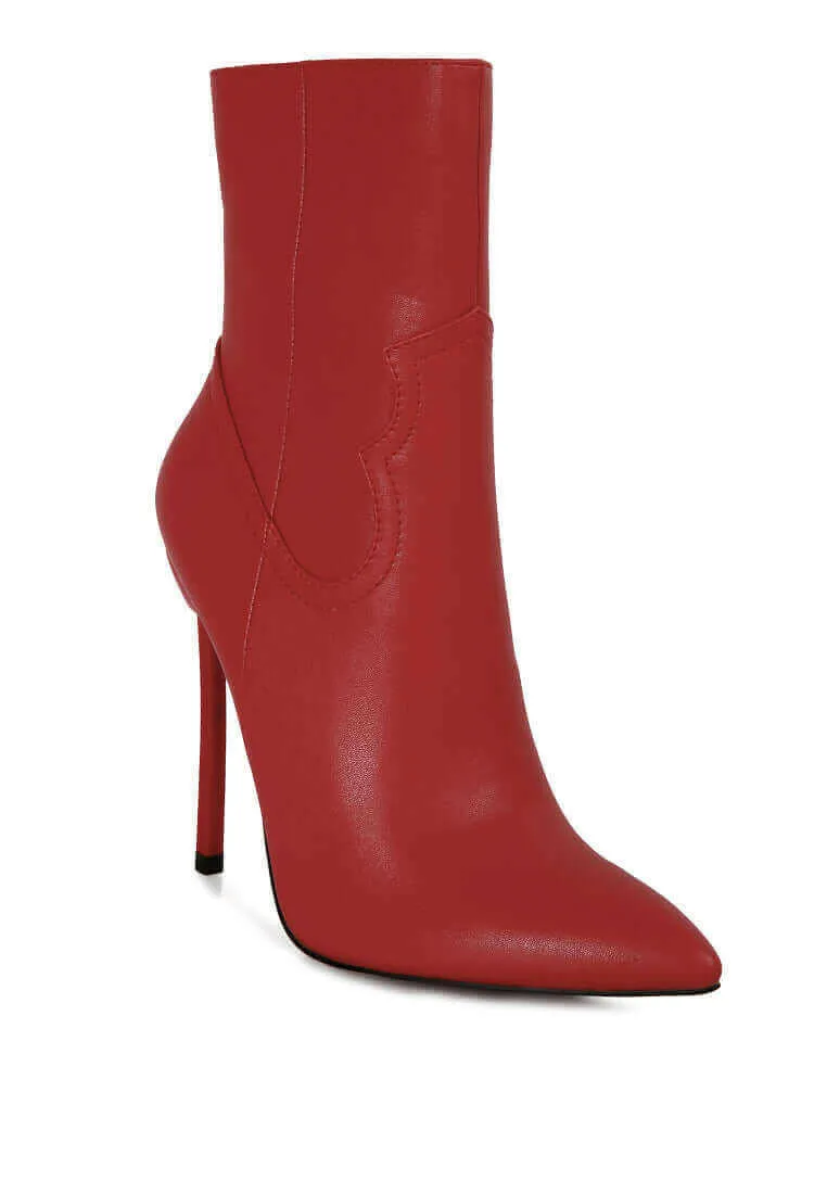 jenner high heel cowboy ankle boots