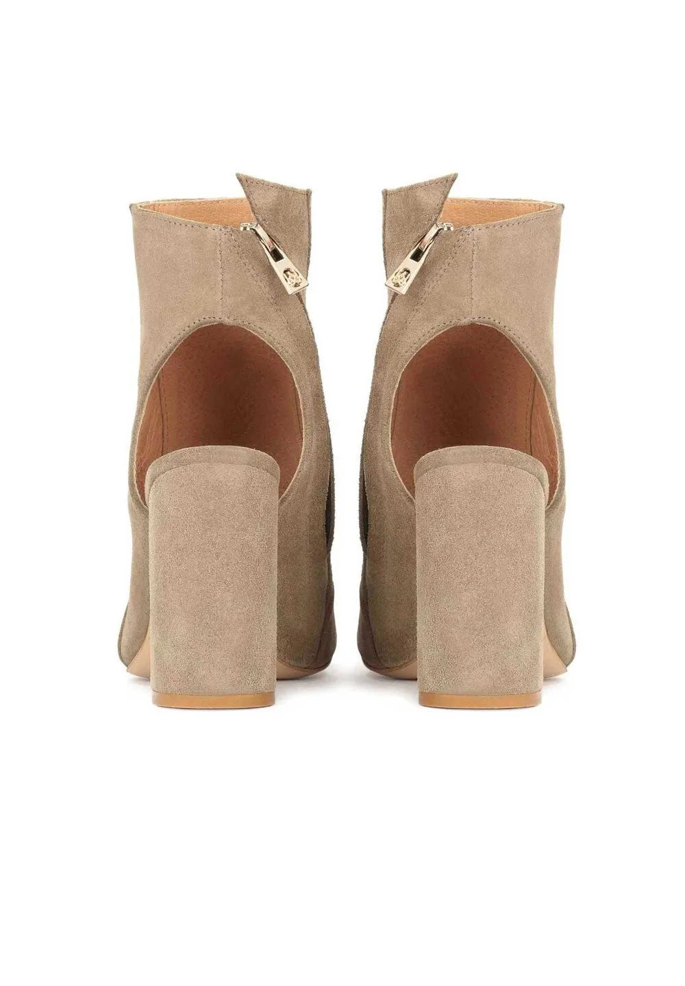 Kazar ankle boots, dark beige