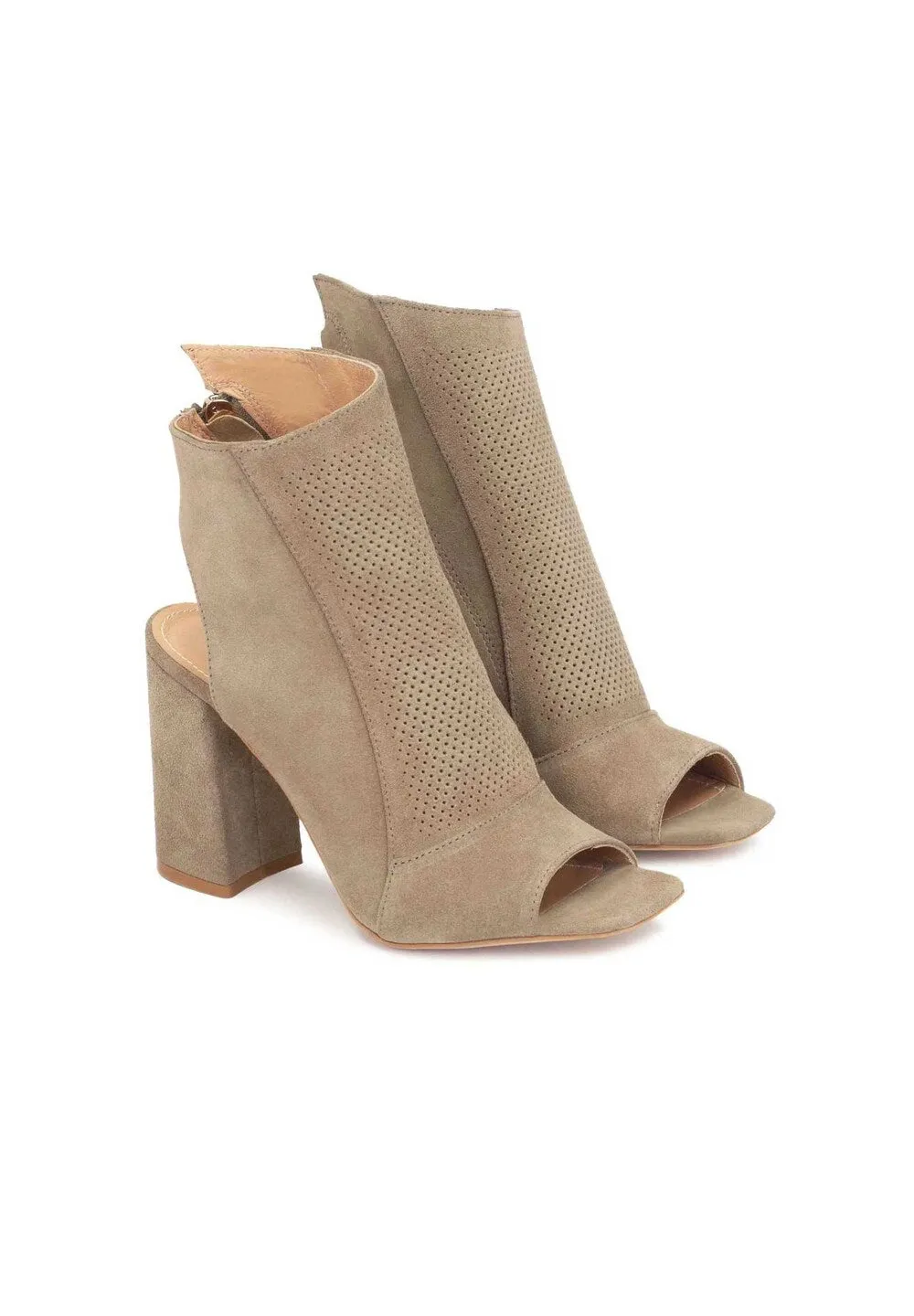 Kazar ankle boots, dark beige