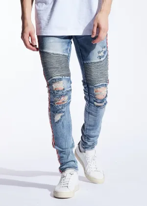 Khalil Biker Denim (Blue)