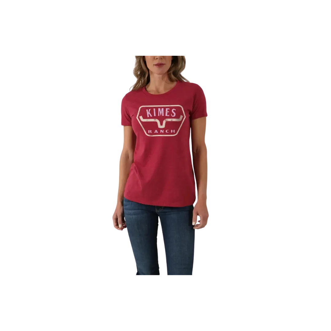 Kimes Ranch Women's Distance Cardinal Tee Shirt