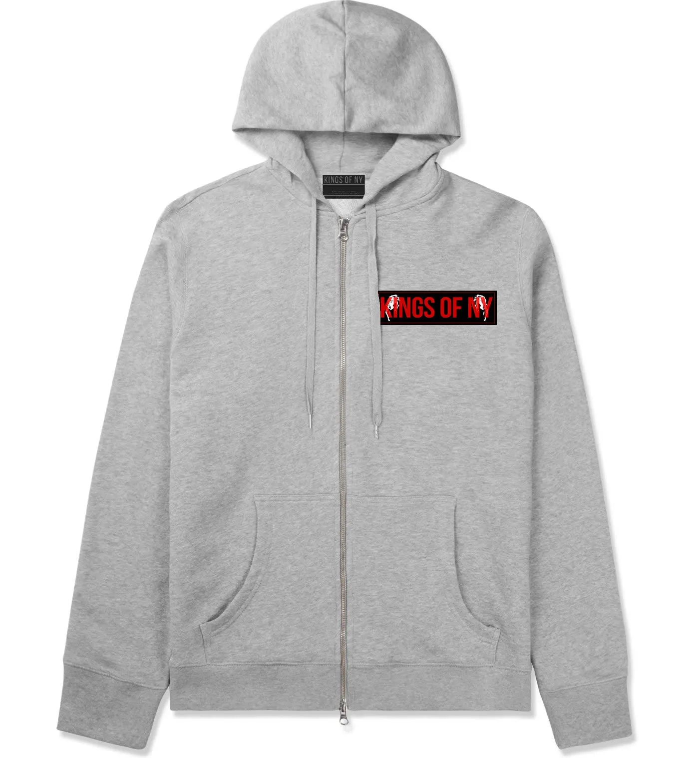 Kings of NY Red Girl Logo Zip Up Hoodie Hoody