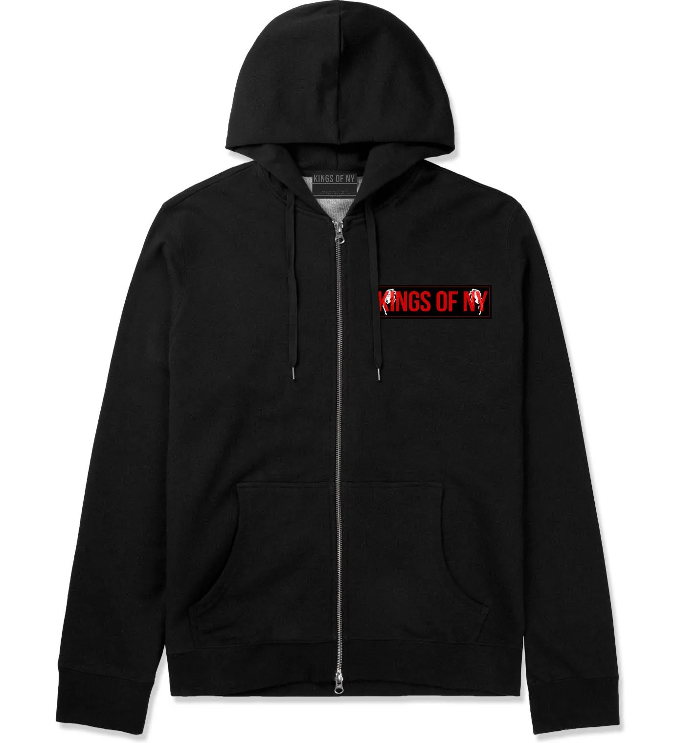 Kings of NY Red Girl Logo Zip Up Hoodie Hoody