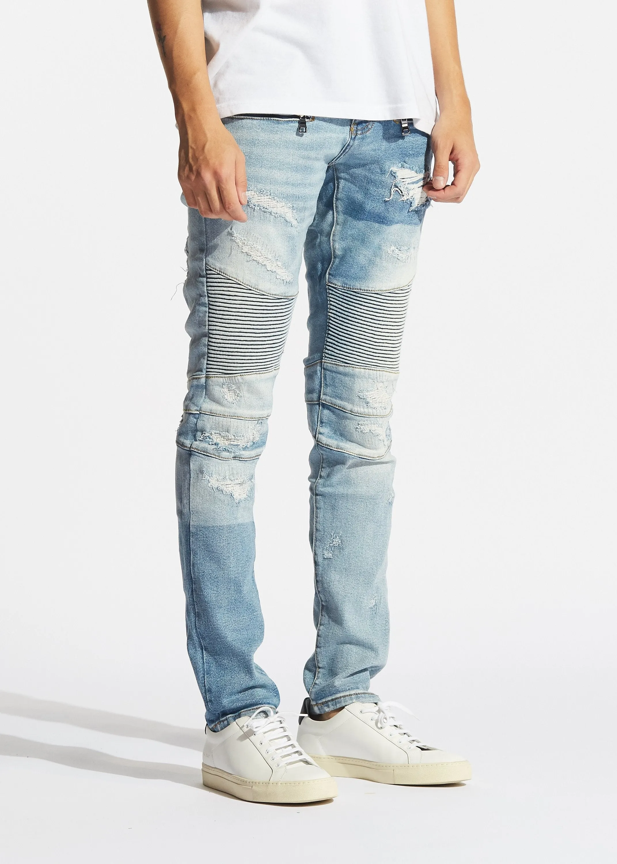 Logan Biker Denim (Light Blue)