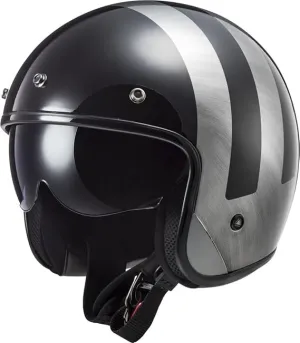 Ls2 Of601 Bob Lines Full Face Helmets Black Jeans-06