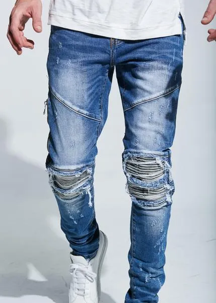 Mackenzie Ripped Denim (Washed Blue)