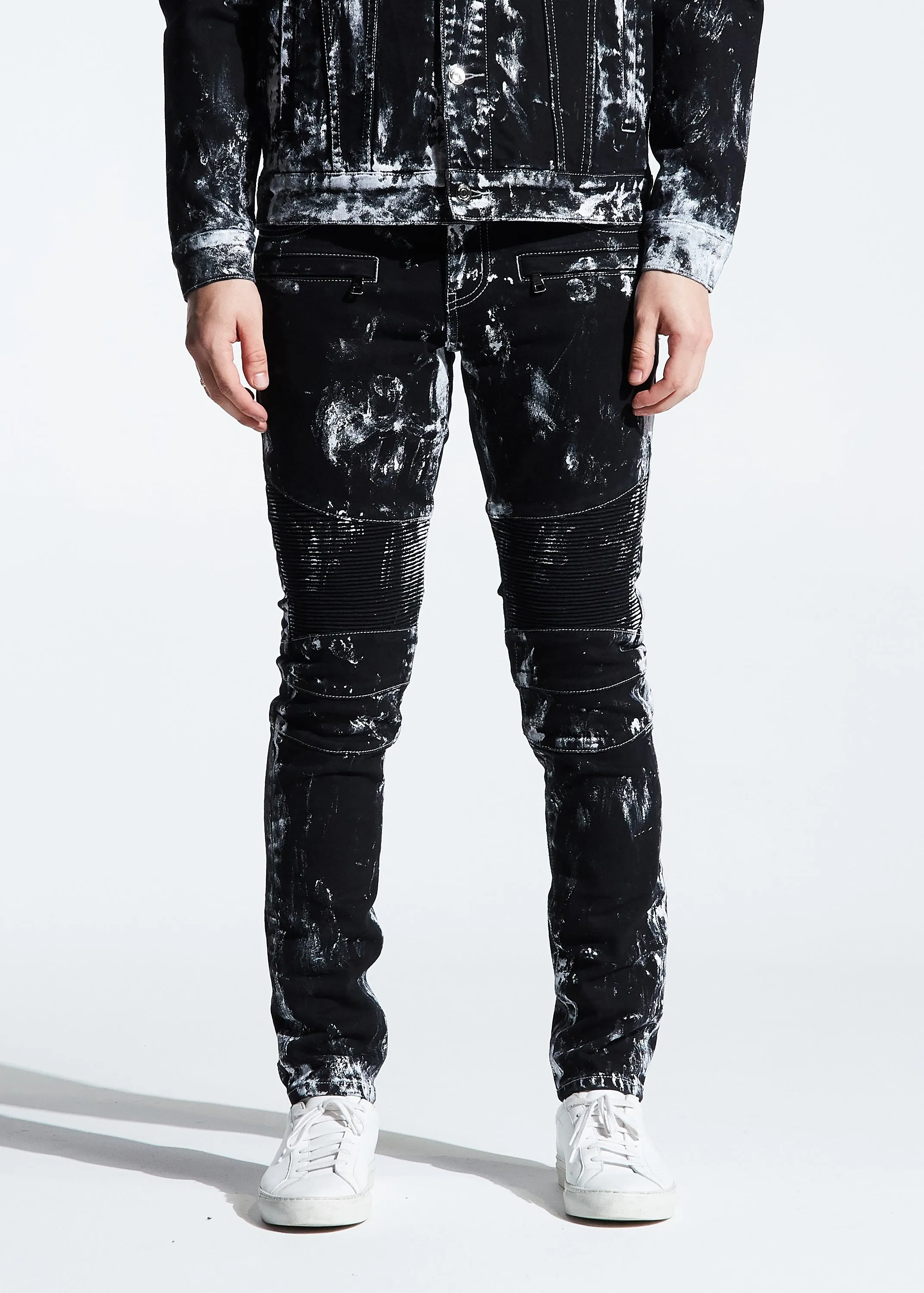 Mays Biker Denim (Black Paint)