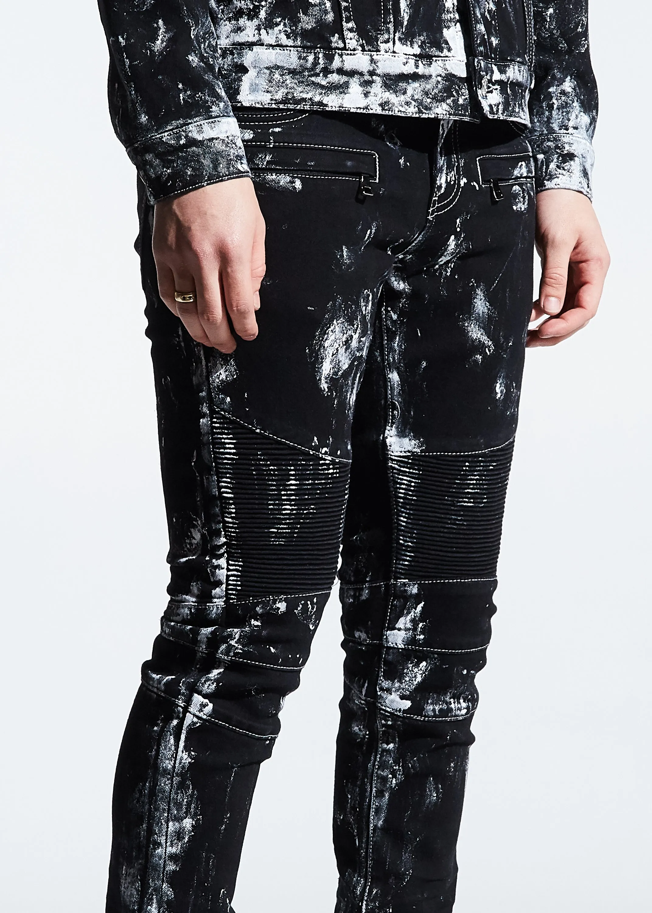 Mays Biker Denim (Black Paint)