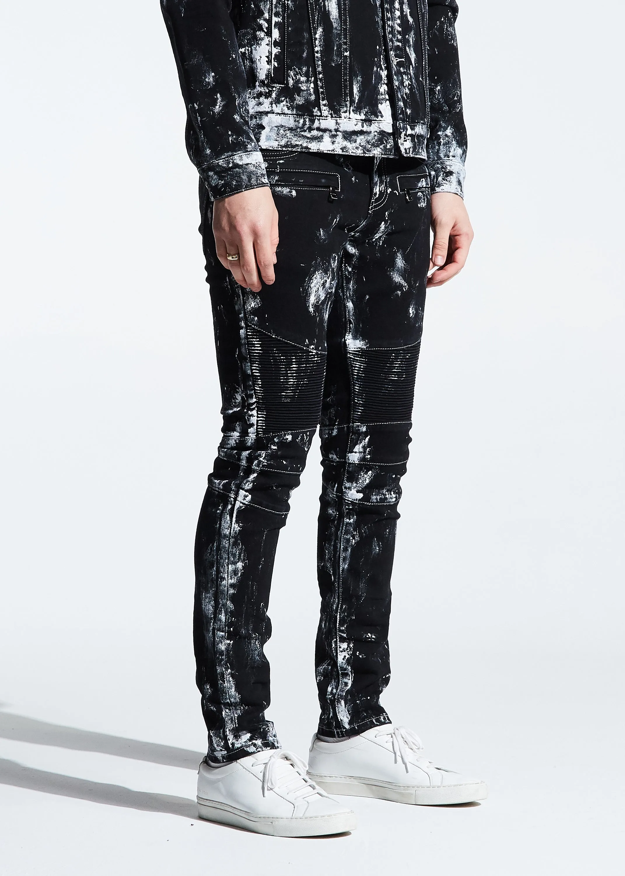 Mays Biker Denim (Black Paint)