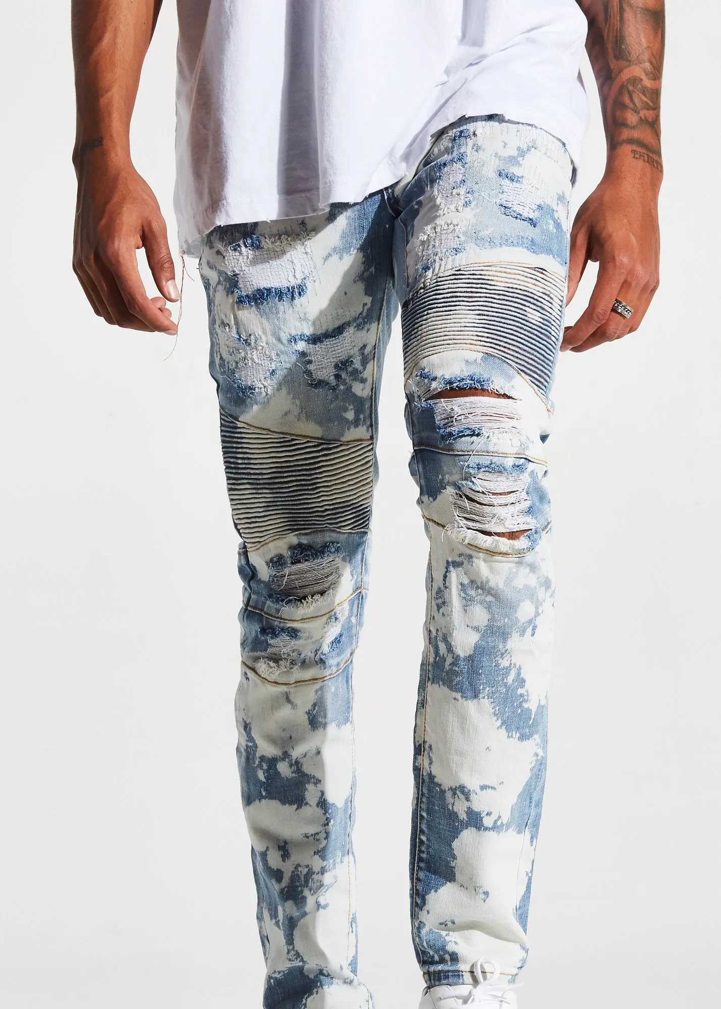 McClure Biker Denim (Cloud Wash)