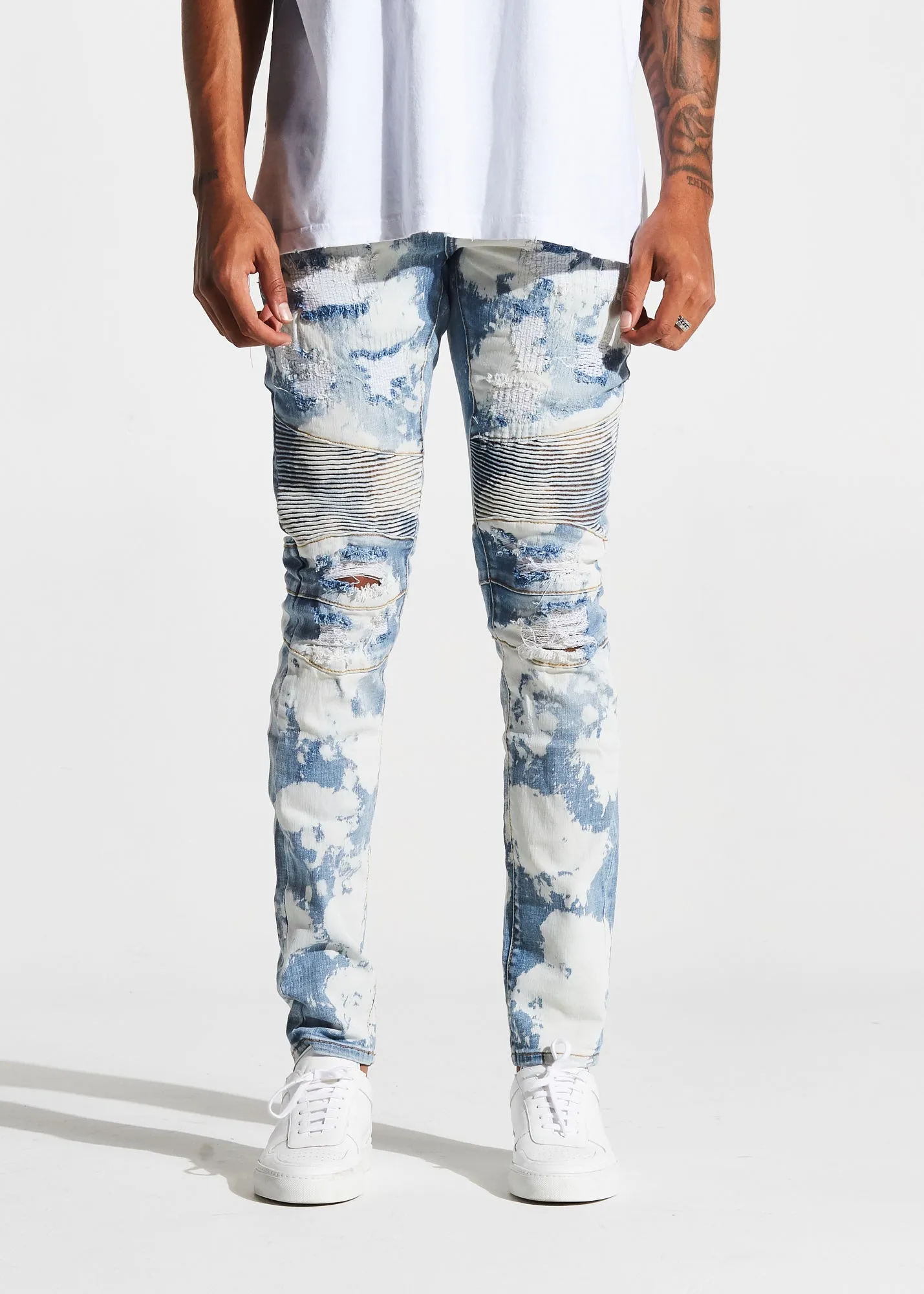 McClure Biker Denim (Cloud Wash)