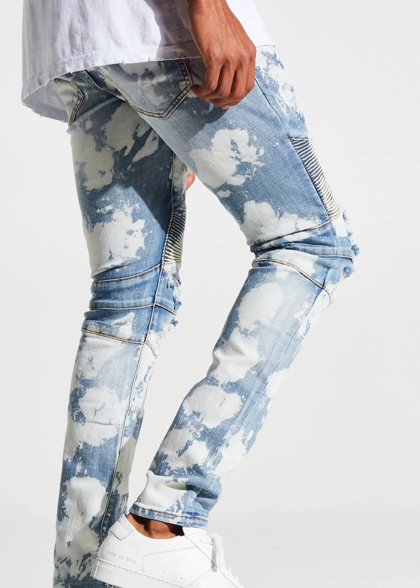 McClure Biker Denim (Cloud Wash)