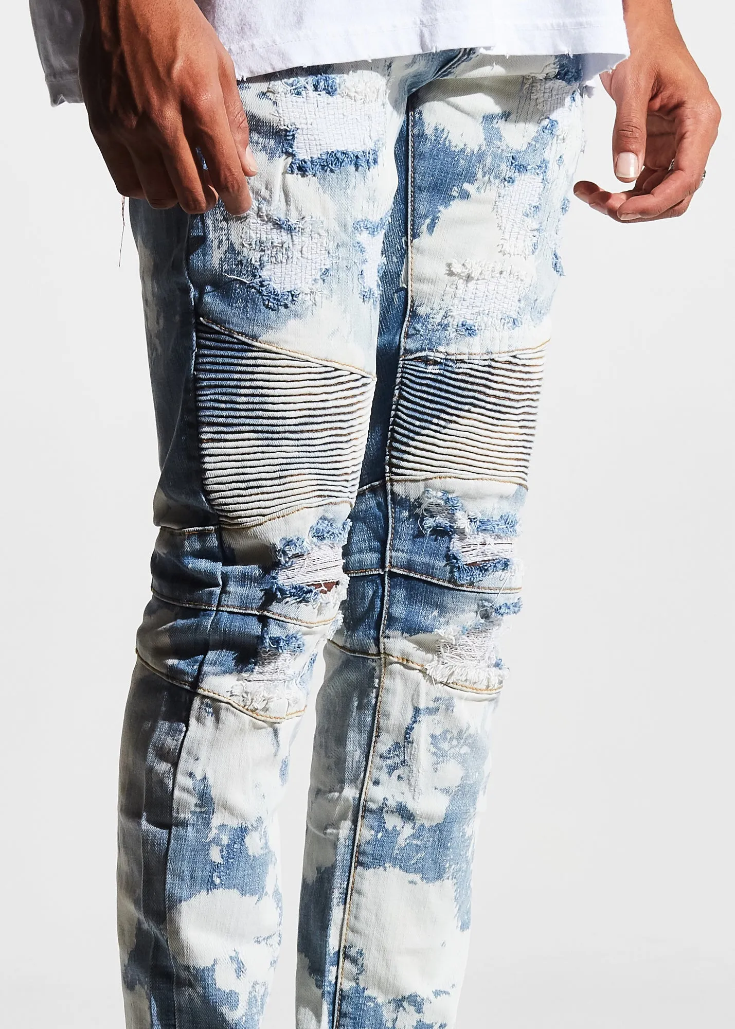 McClure Biker Denim (Cloud Wash)