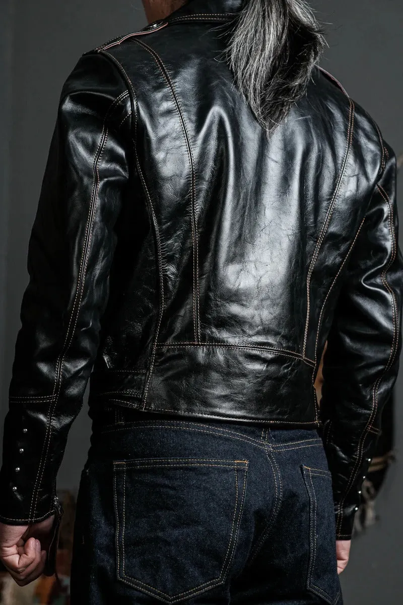 Men's Classic Luxury Brand Motorcycle Rider Leather Jacket