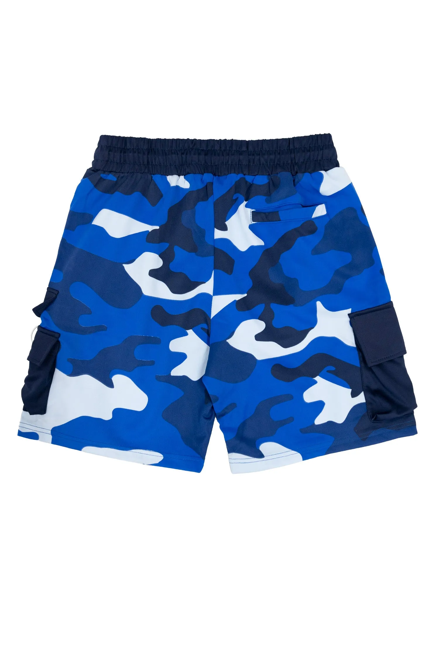 Men's Full Camo Sweat Cargo Shorts