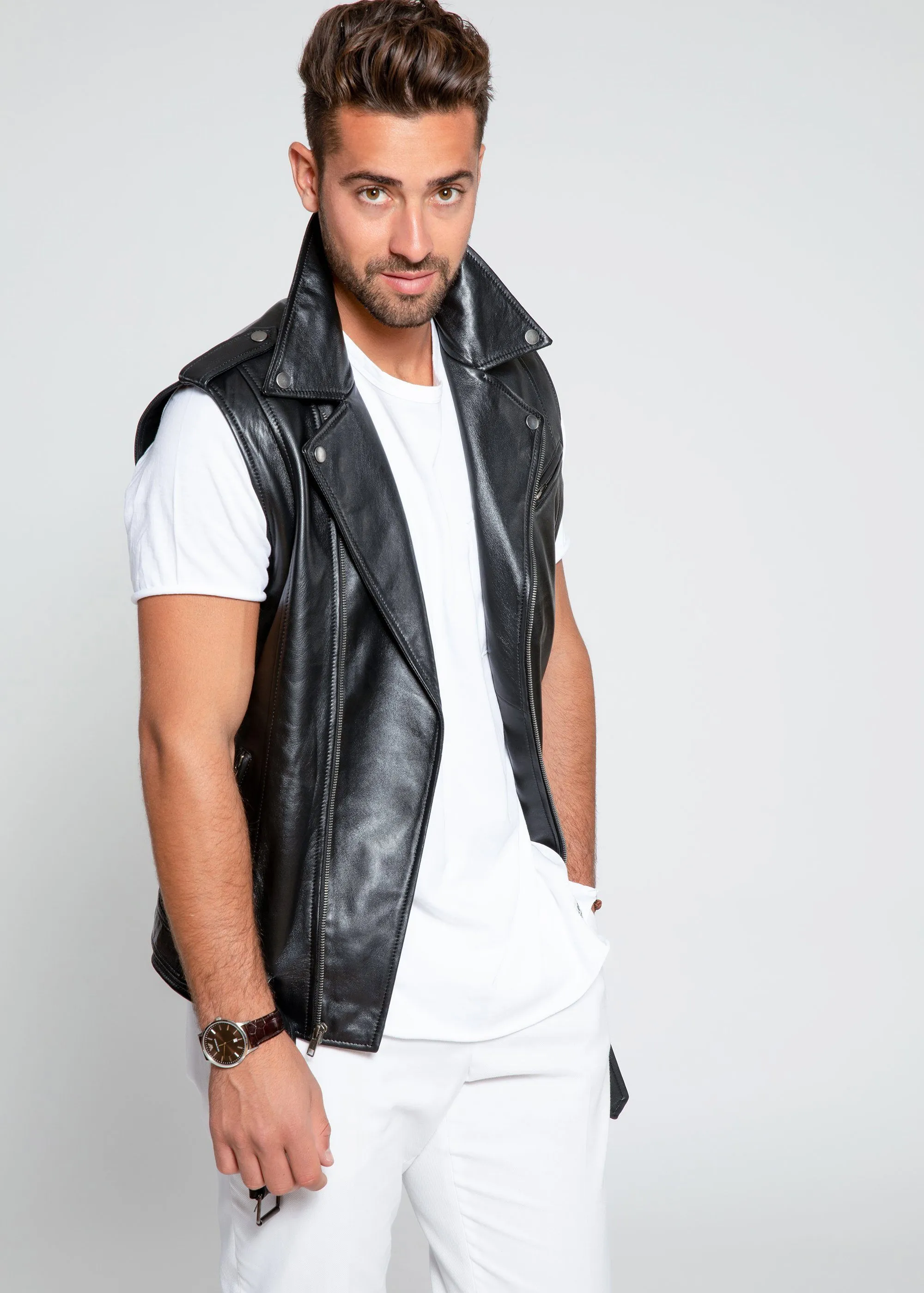 Men's Jax Ultimate Lambskin Leather Vest