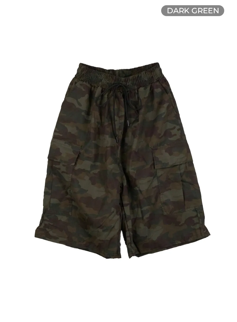 Midi Camo Cargo String Pants CU414