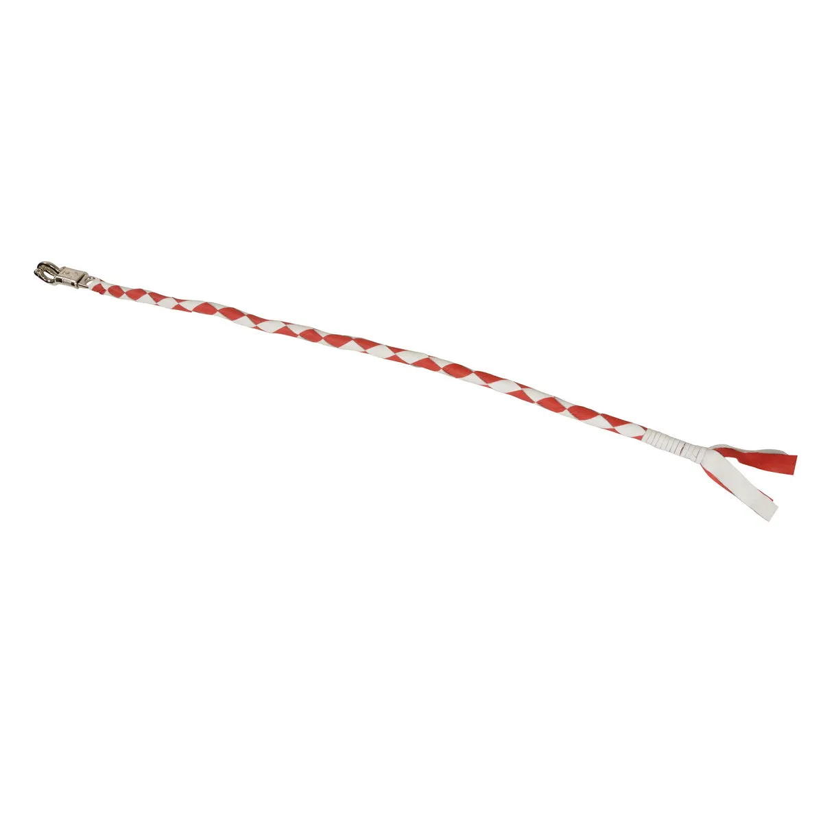 Milwaukee Leather 36'' Genuine Leather Whip - White and Red Get Back