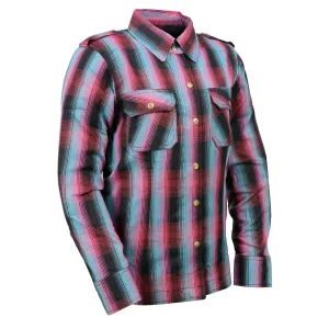 Milwaukee Leather MPL2603 Women’s Plaid Flannel Biker Shirt with CE