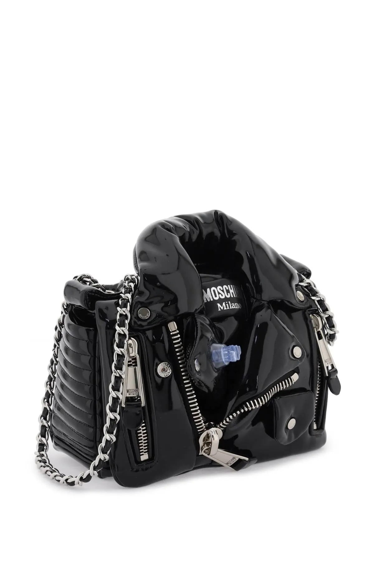 Moschino Inflatable Effect Biker Bag