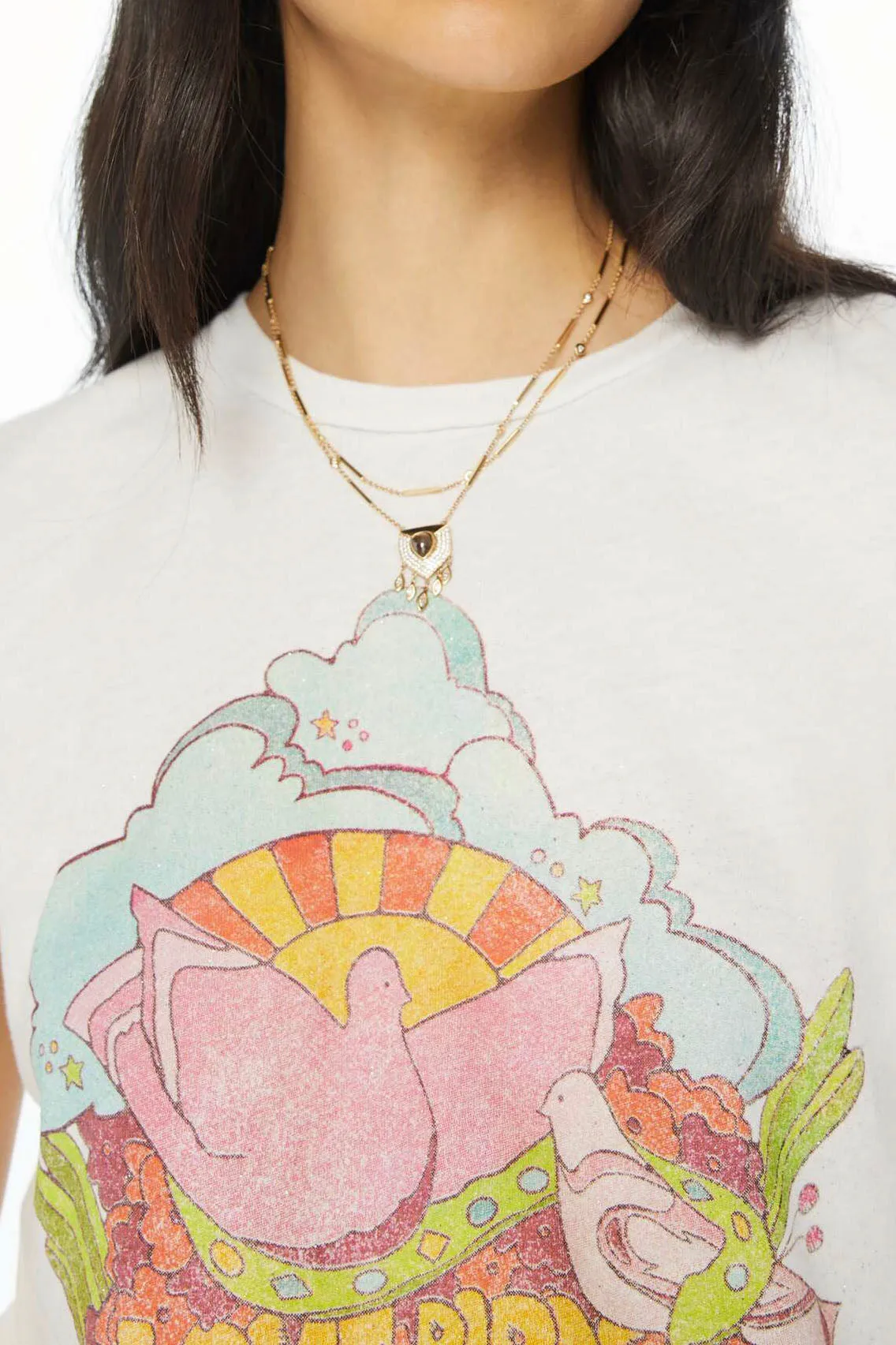 Mother Boxy Goodie Love Birds Tee