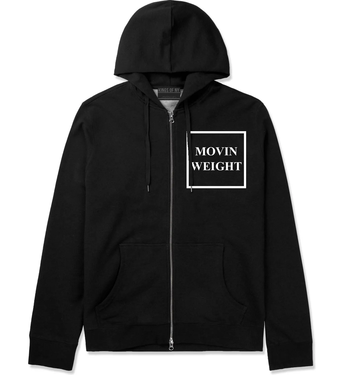 Movin Weight Hustler Zip Up Hoodie Hoody