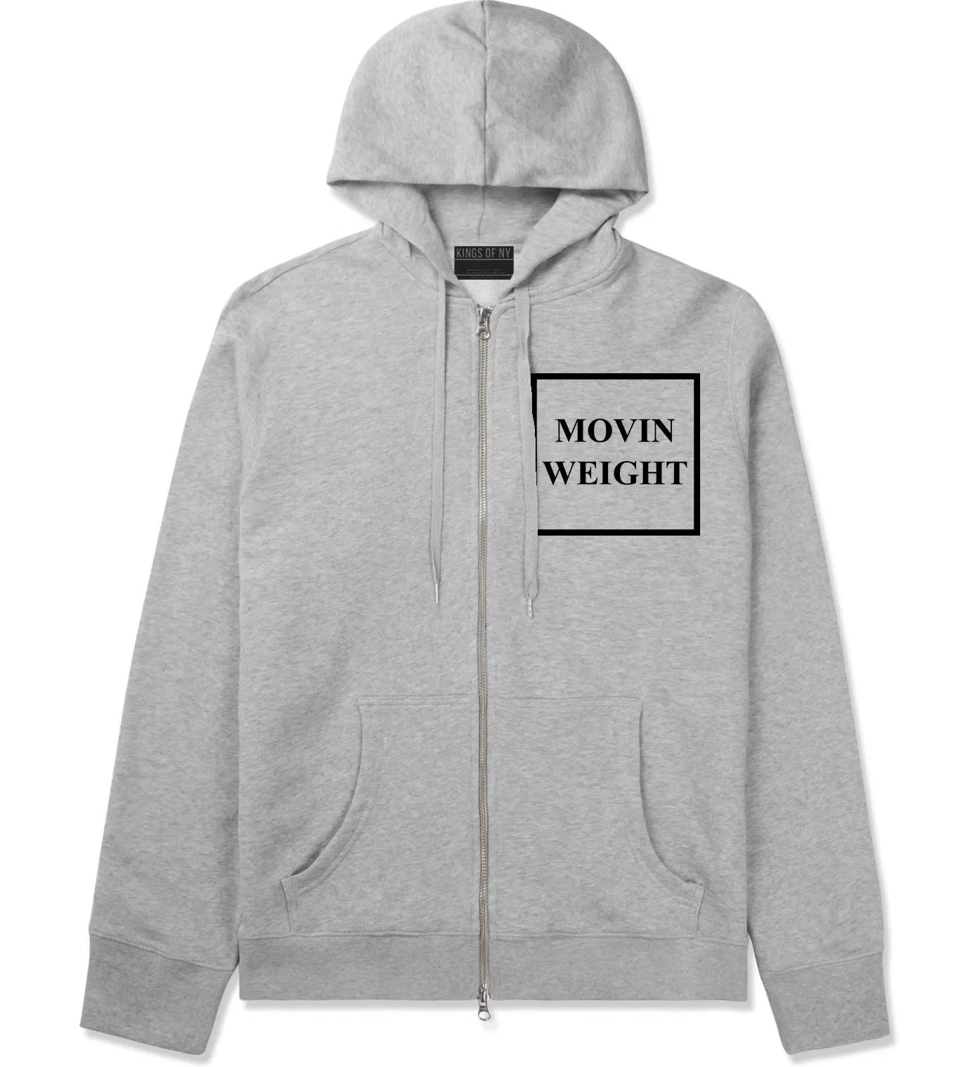 Movin Weight Hustler Zip Up Hoodie Hoody