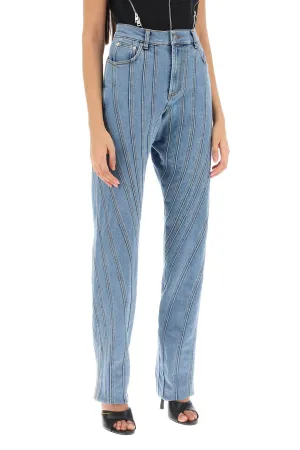 Mugler Spiral Baggy Jeans