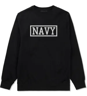 Navy Box Crewneck Sweatshirt