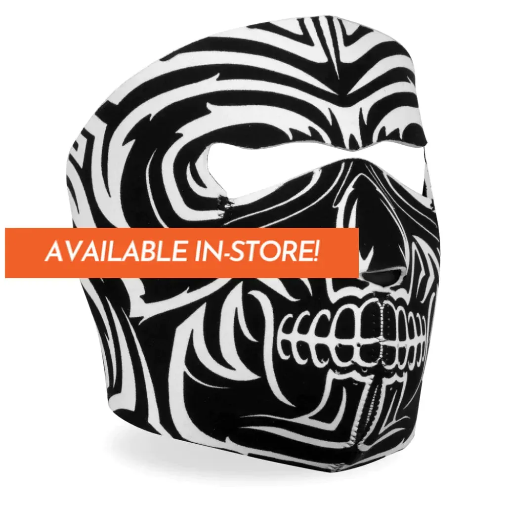 Neoprene Full Face Mask - Design Skull FMA1025 | Hot Leathers