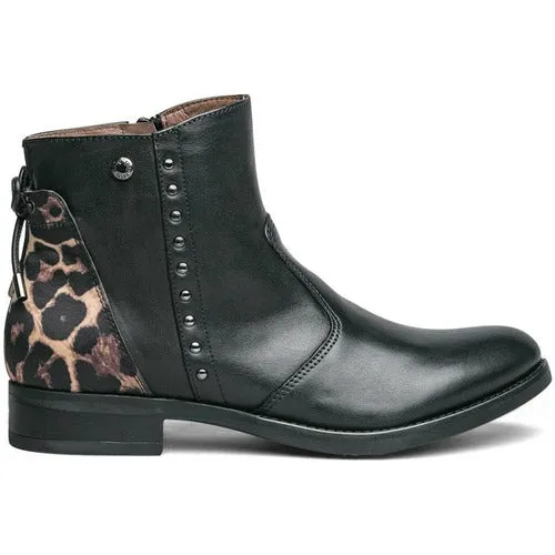 NeroGiardini Leopard Print Ankle Boots