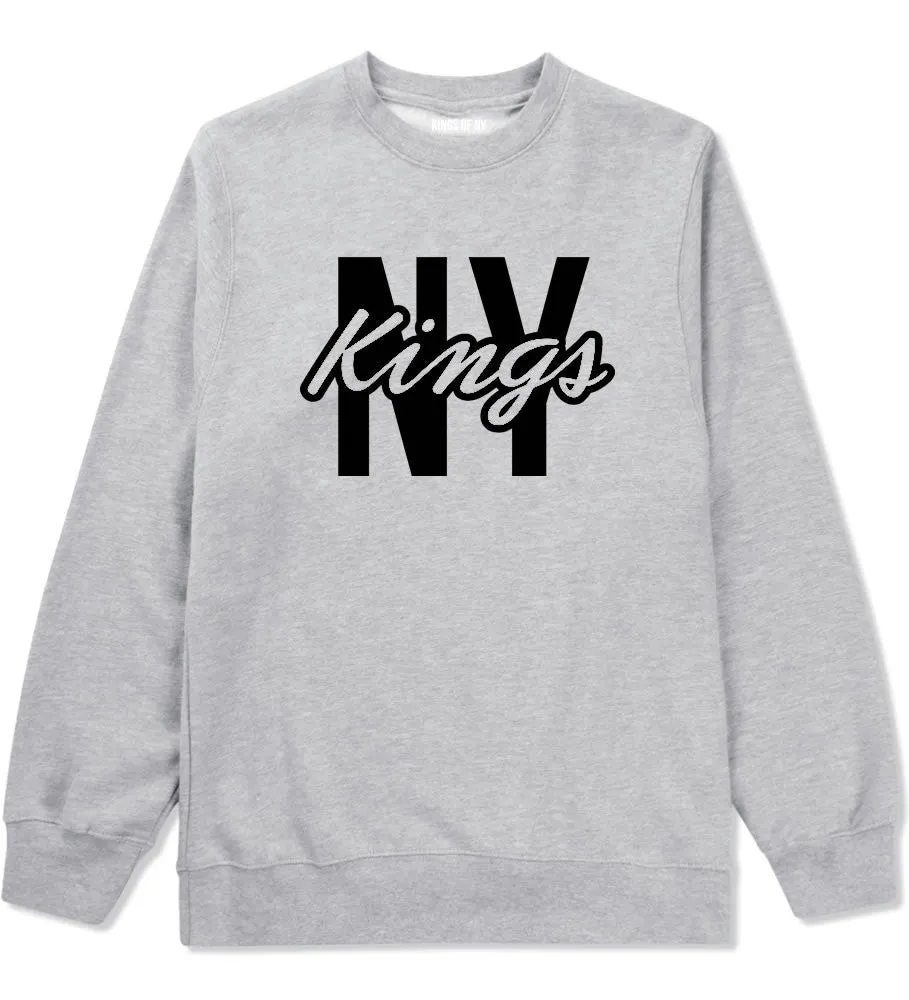 New York Blue Script Streetwear Crewneck Sweatshirt