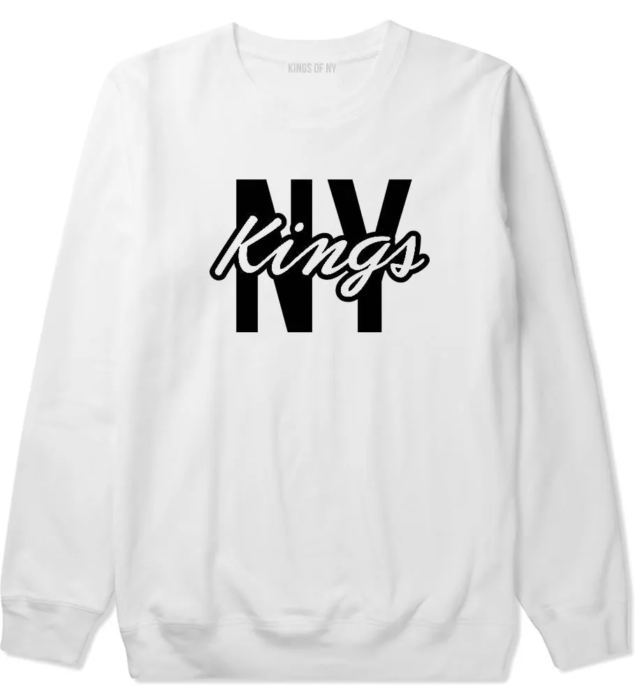 New York Blue Script Streetwear Crewneck Sweatshirt