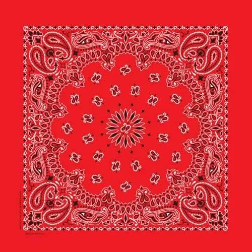 NT4401 Bandana Paisley Red