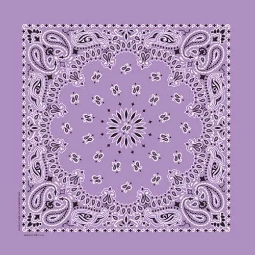 NT4405 Bandana Paisley Lavender