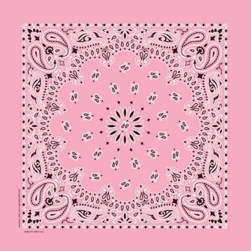 NT4408 Bandana Paisley Light Pink