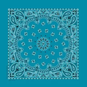 NT4412 Bandana Paisley Turquoise