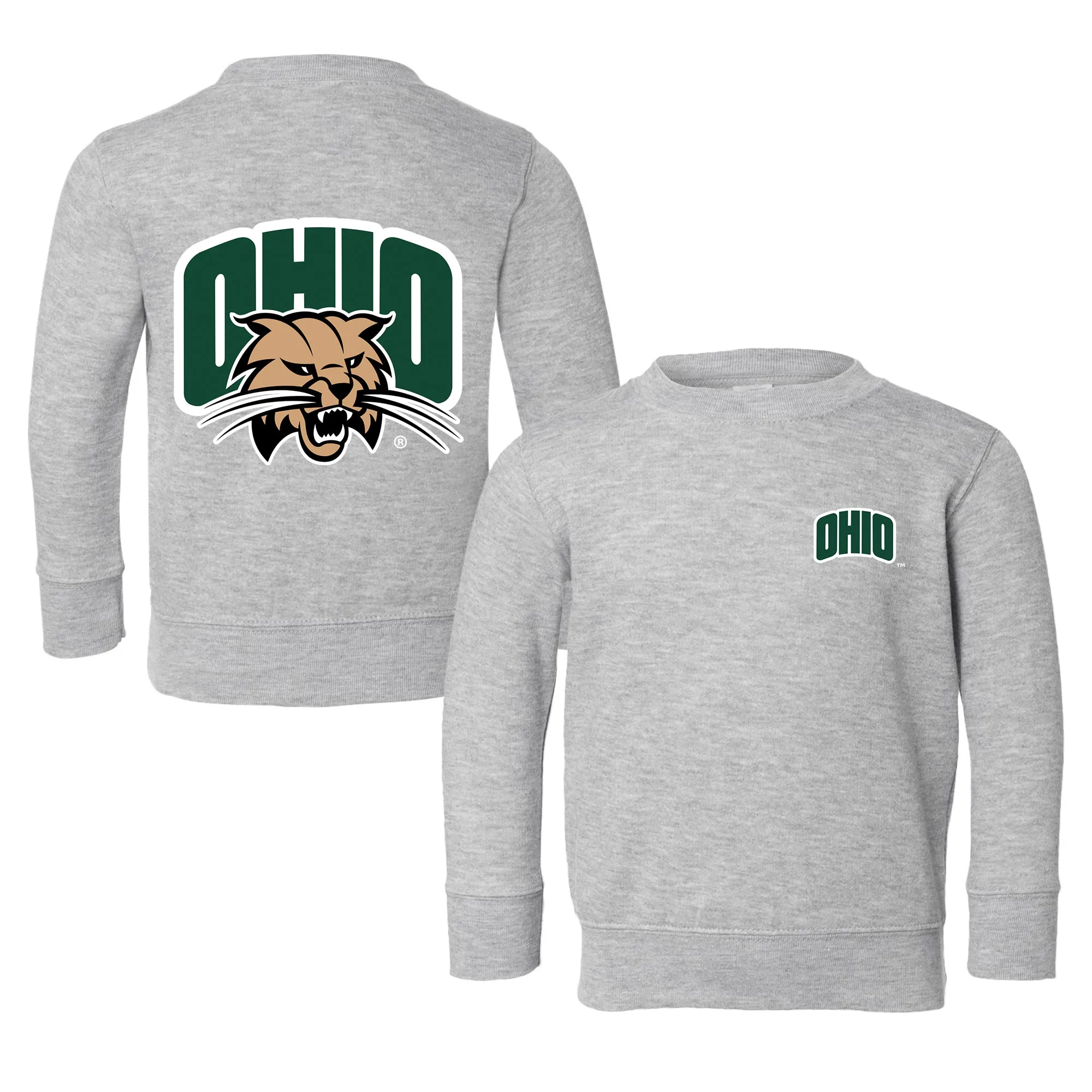 Ohio Bobcats Logo Toddler Crewneck Sweatshirt